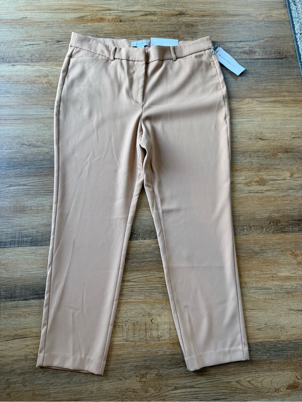 Liz Claiborne Tan Tailored Ankle Pants